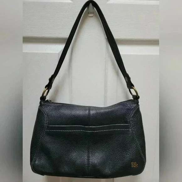 The Sak Black Pebble Leather Shoulder Bag - Picture 1 of 5